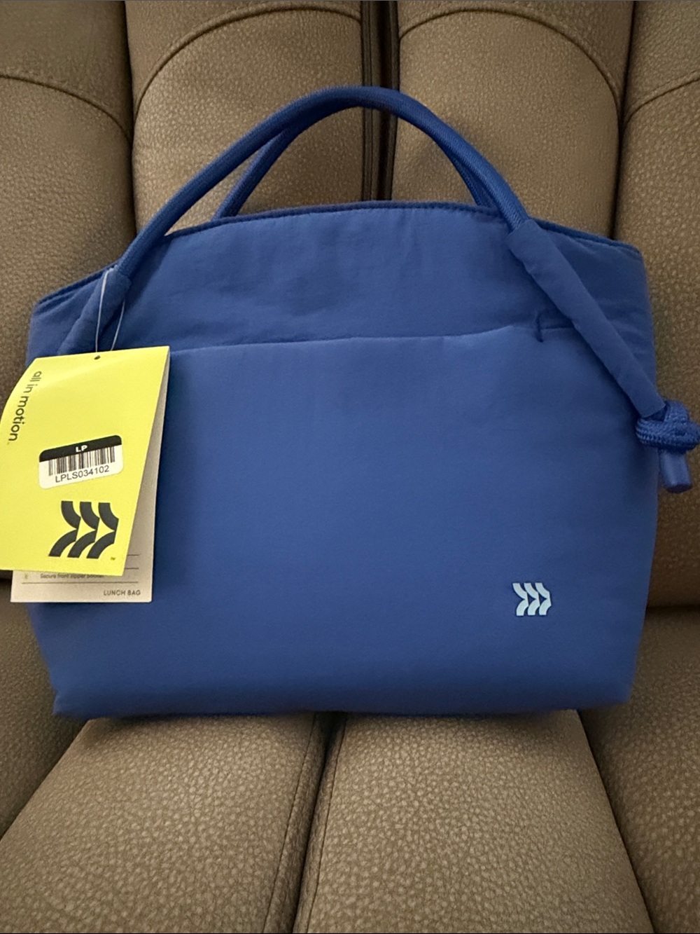 all in motion Blue Mini Tote Lunch Bag